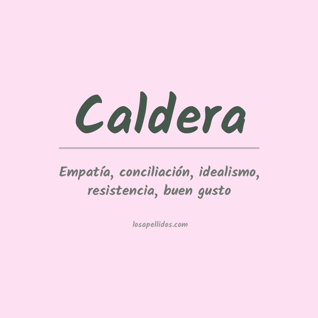 Apellido Caldera