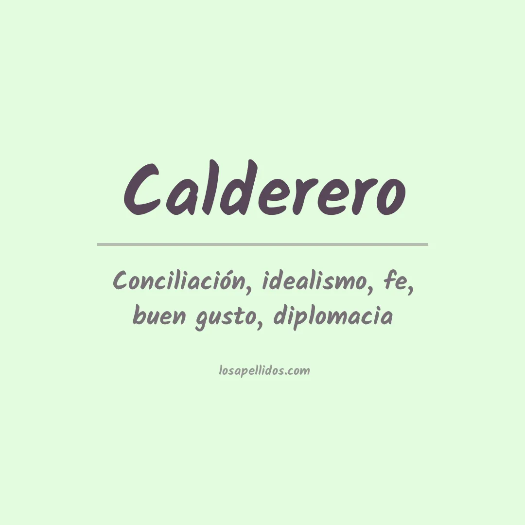 Apellido Calderero
