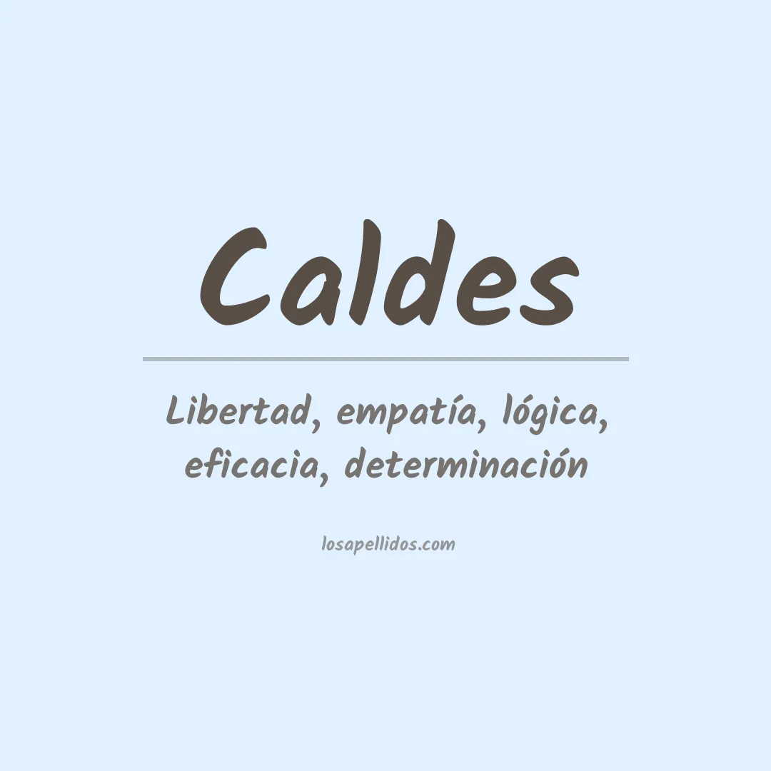 Apellido Caldes