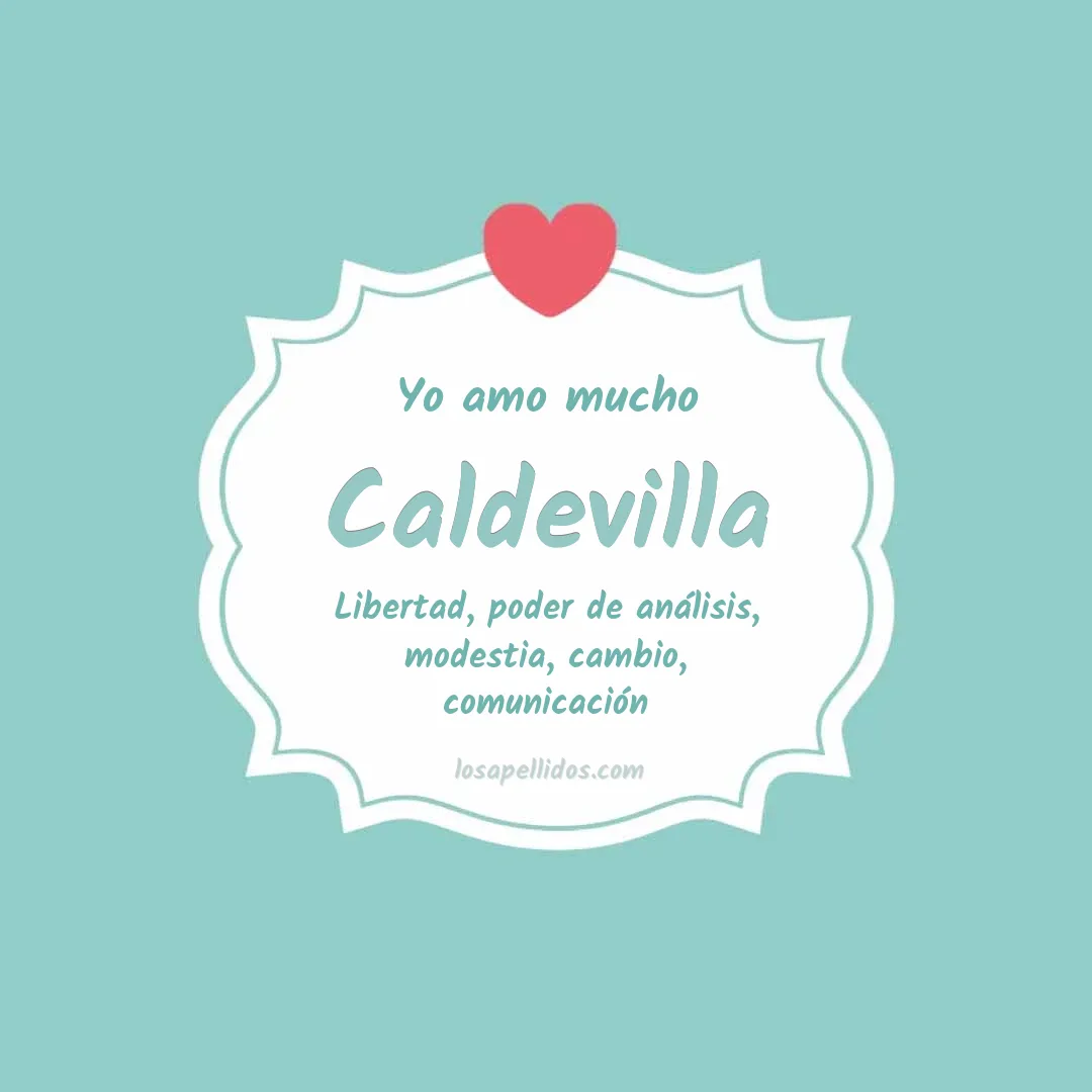 Yo amo mucho Caldevilla