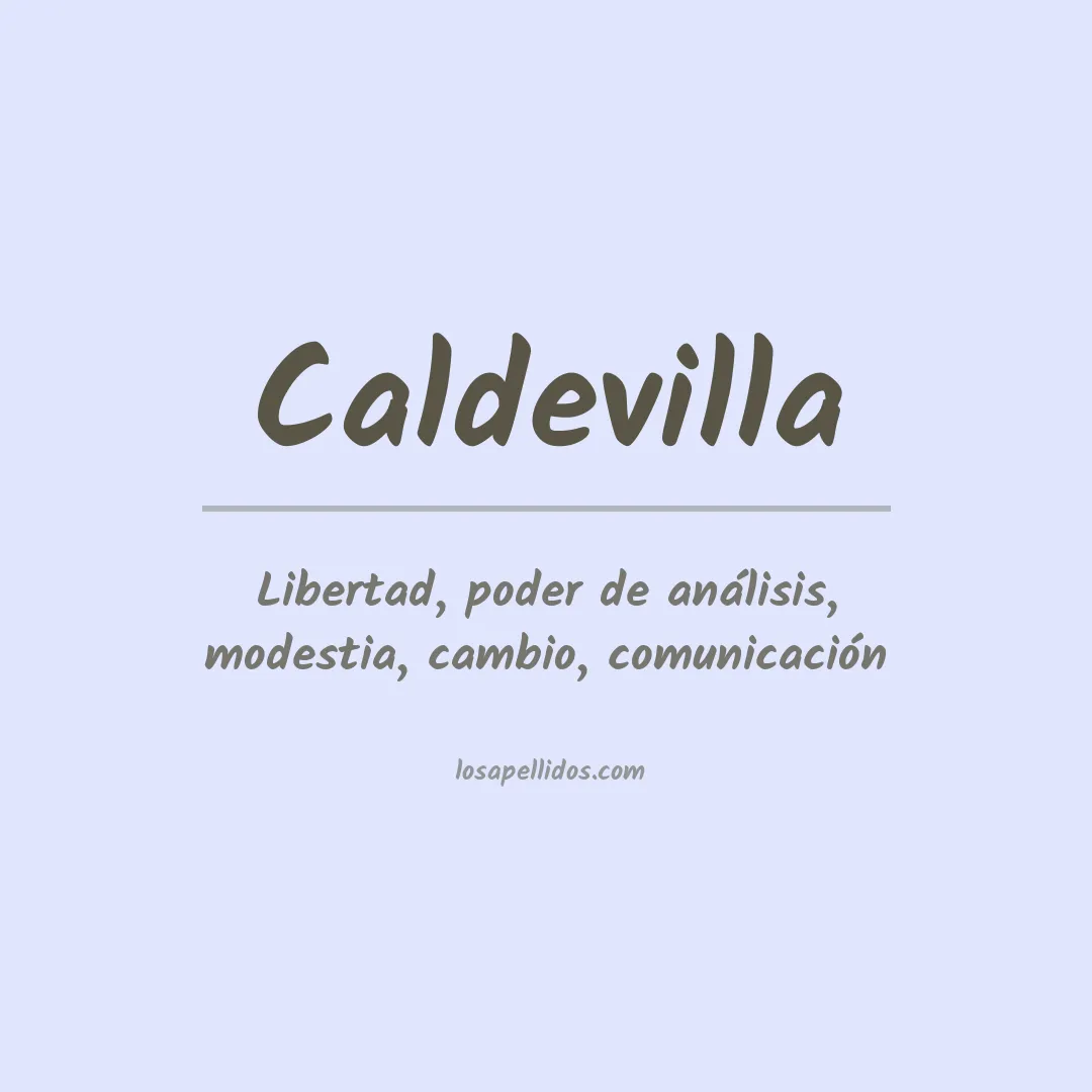 Apellido Caldevilla