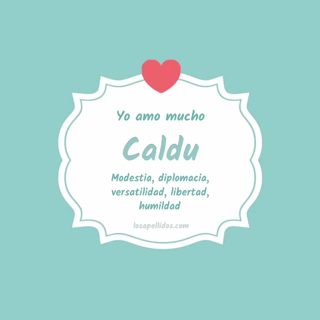 Yo amo mucho Caldu