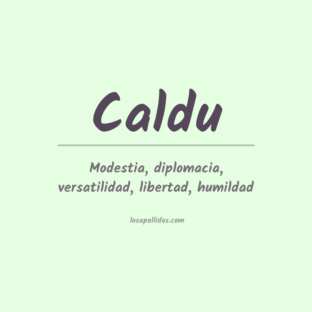 Apellido Caldu