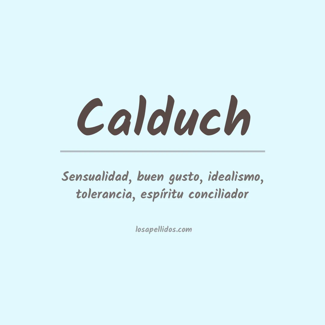 Apellido Calduch