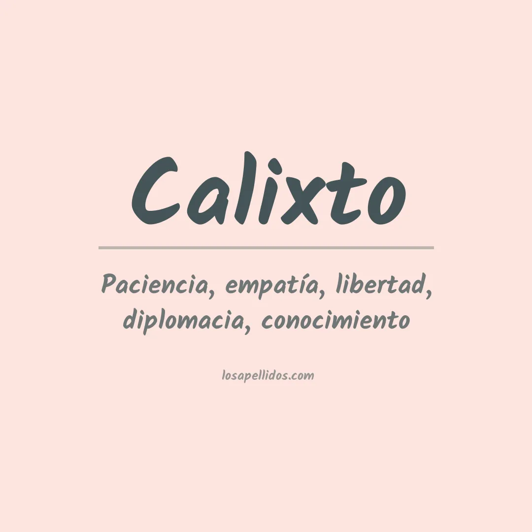 Apellido Calixto