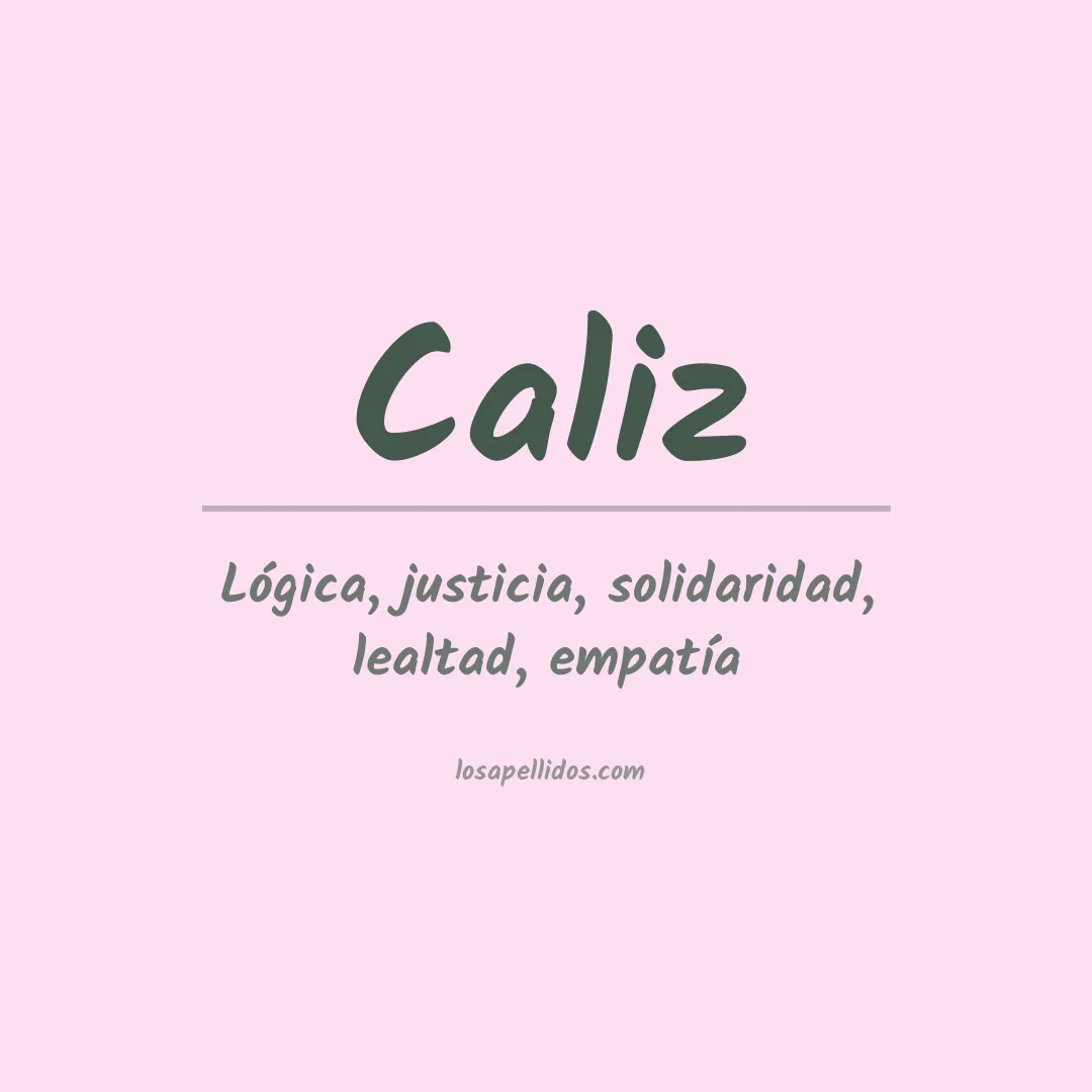 Apellido Cáliz