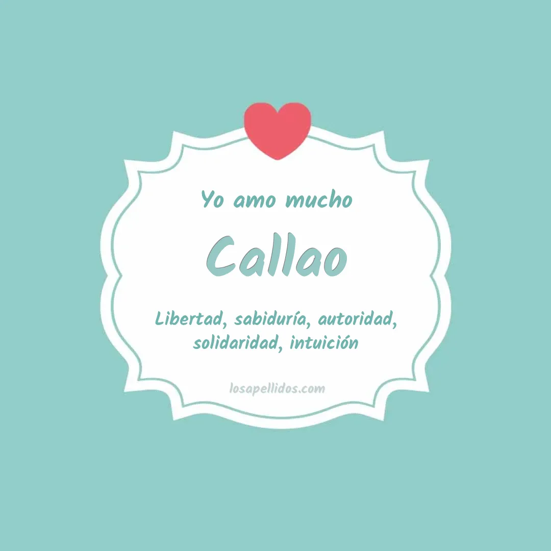 Yo amo mucho Callao