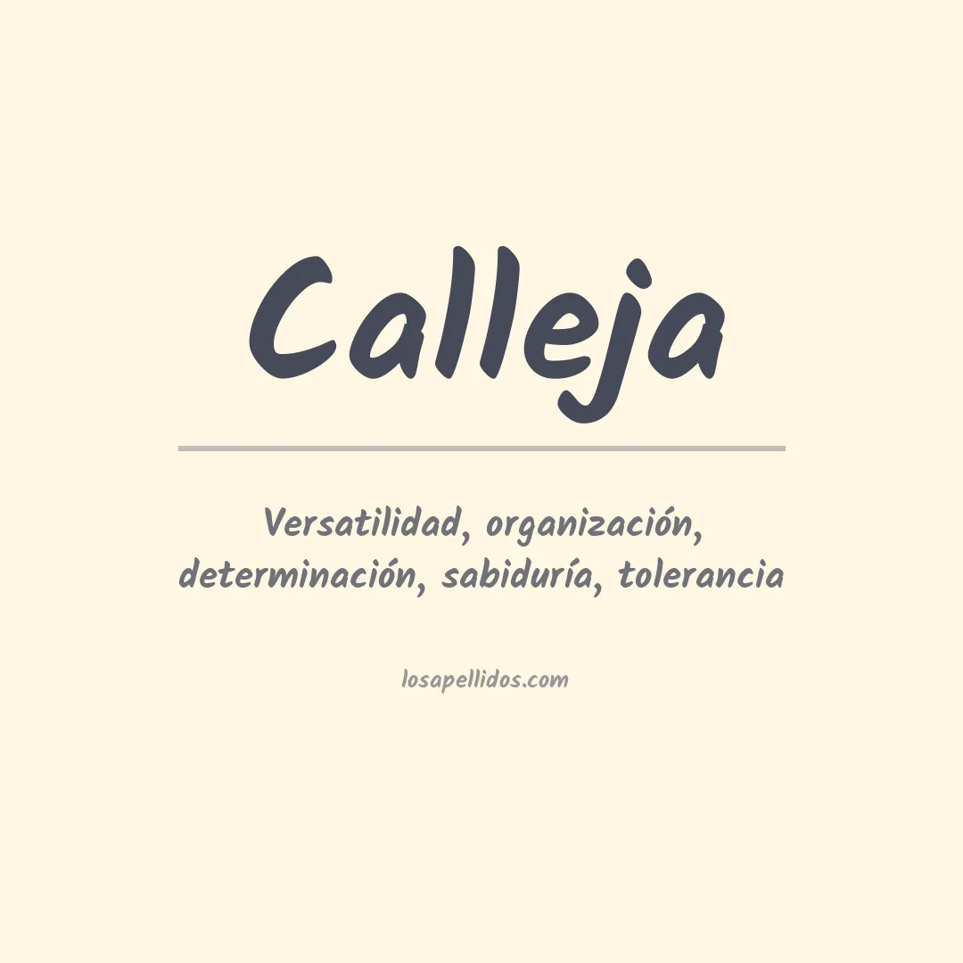 Apellido Calleja