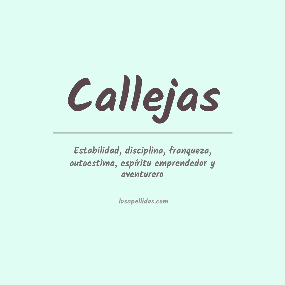 Apellido Callejas
