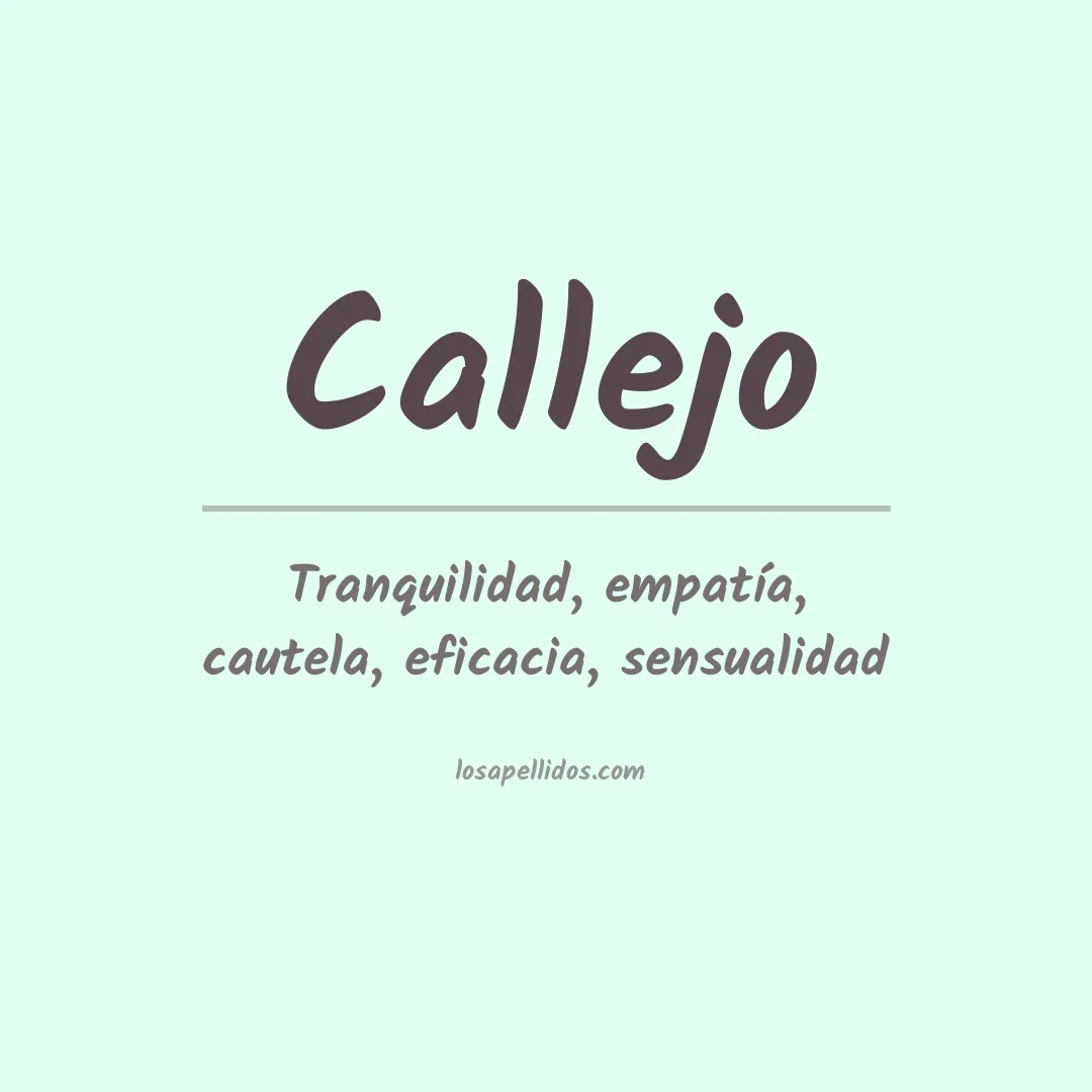 Apellido Callejo