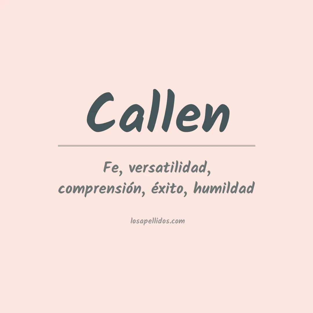 Apellido Callen