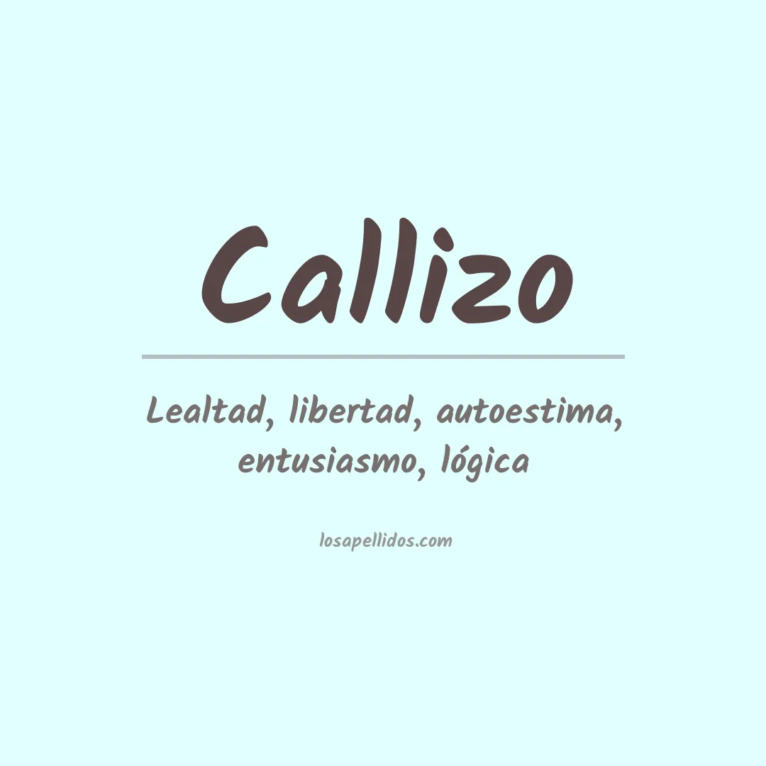 Apellido Callizo