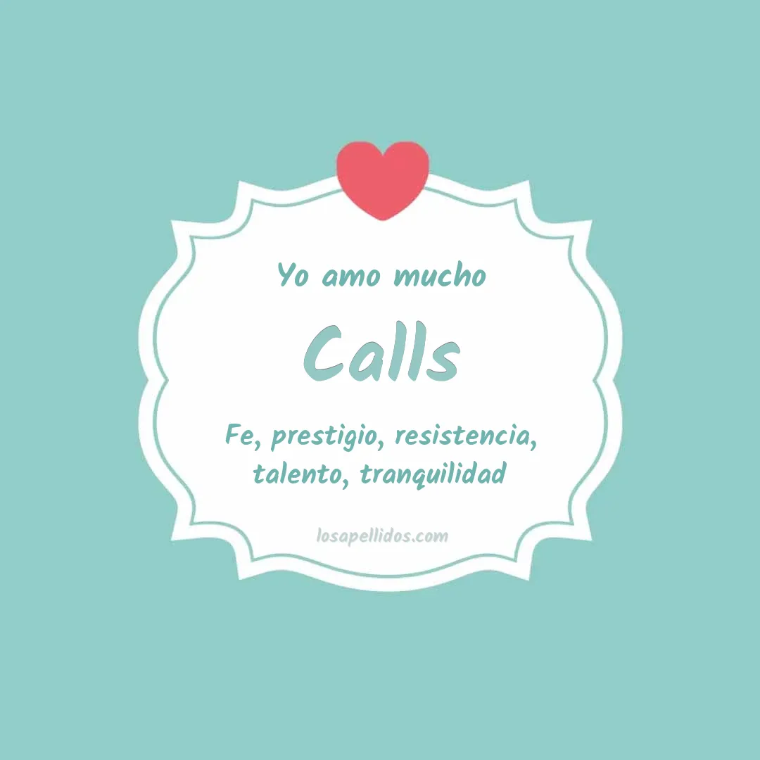 Yo amo mucho Calls