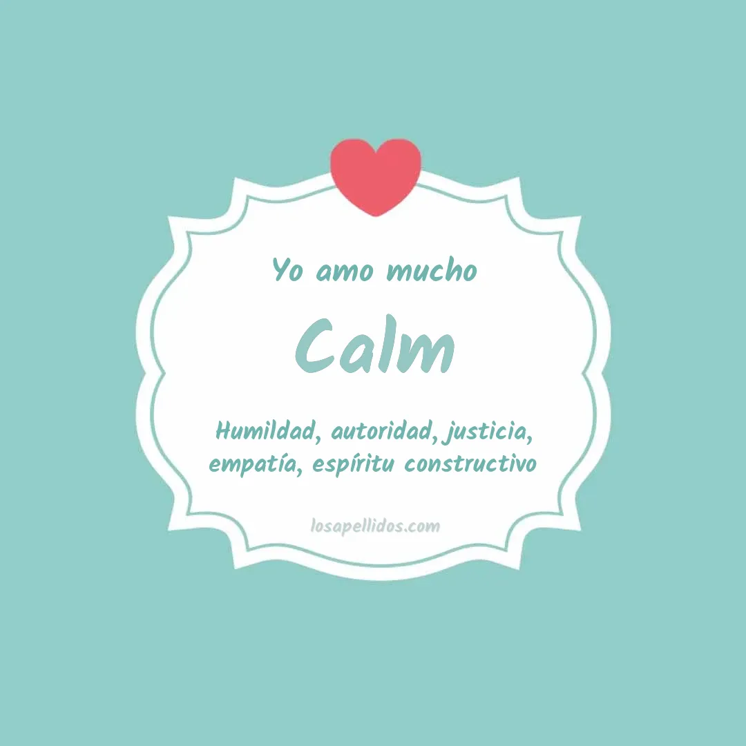 Yo amo mucho Calm