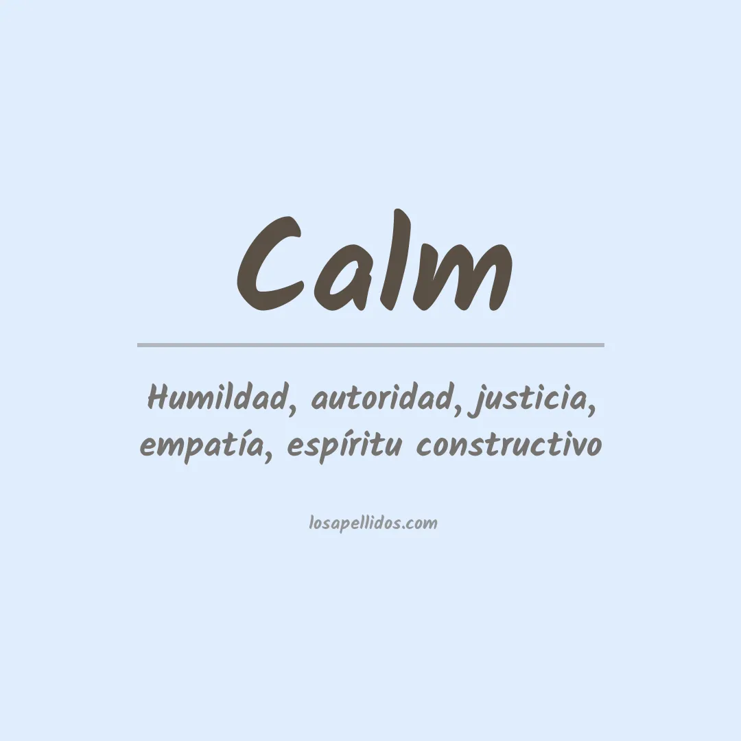 Apellido Calm