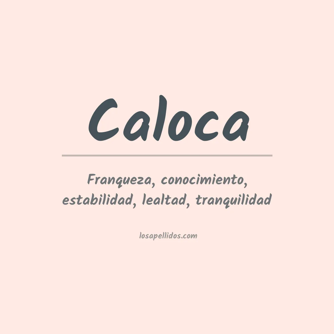 Apellido Caloca