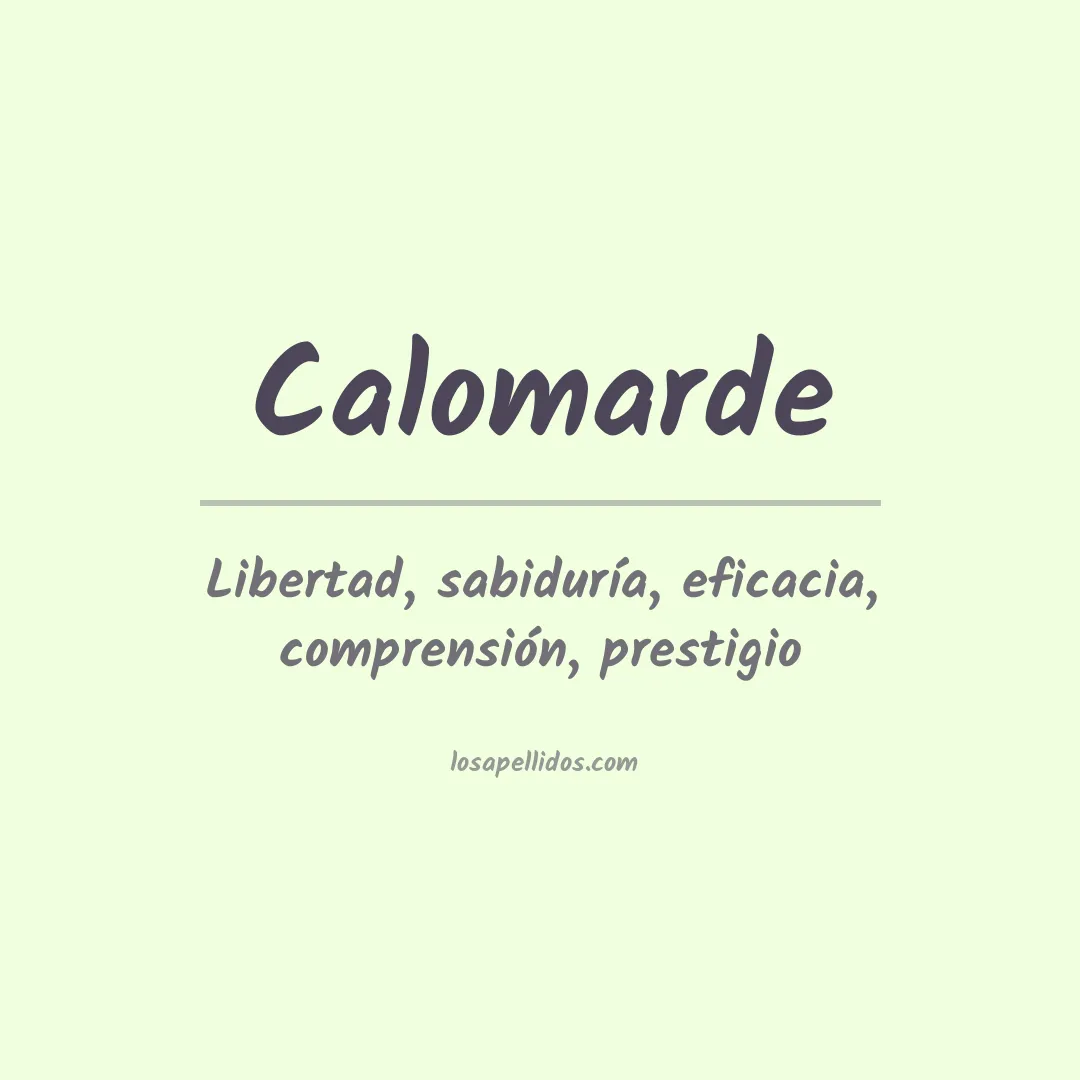 Apellido Calomarde