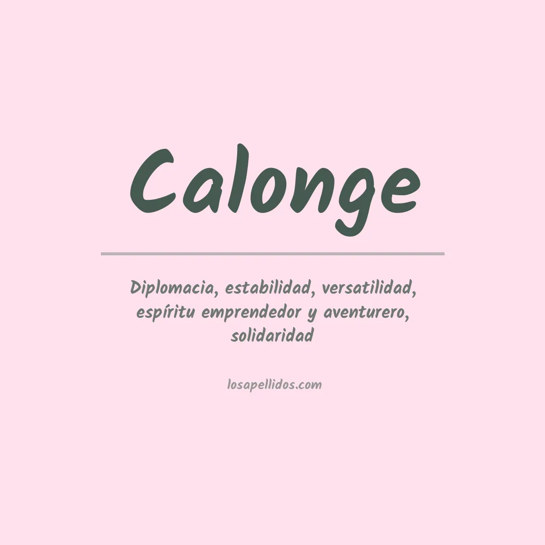 Apellido Calonge