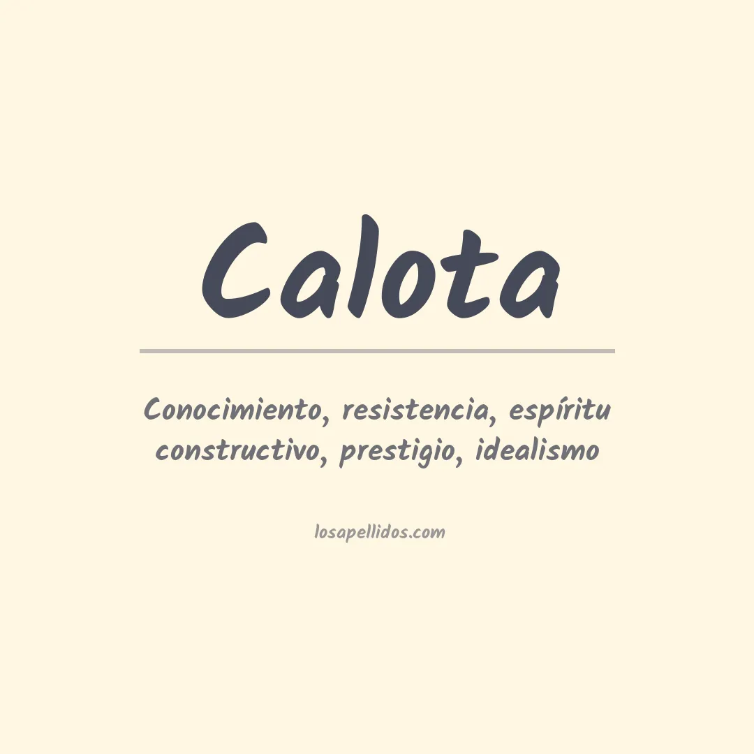 Apellido Calota