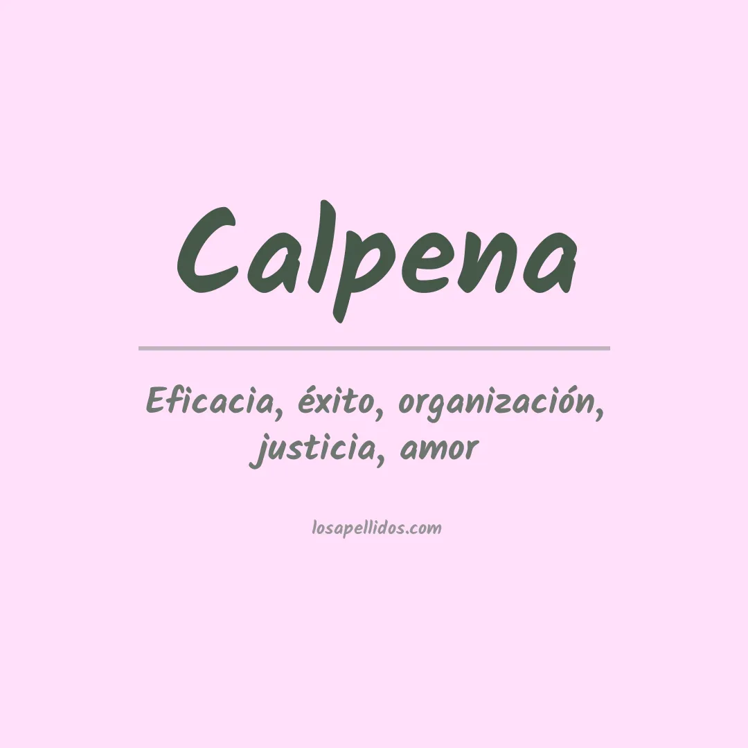 Apellido Calpena