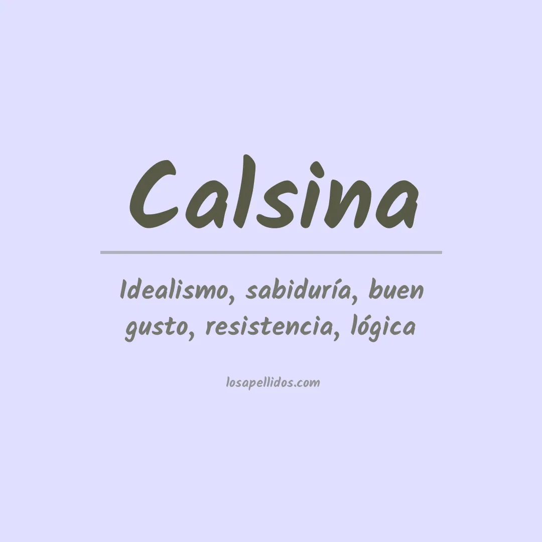 Apellido Calsina