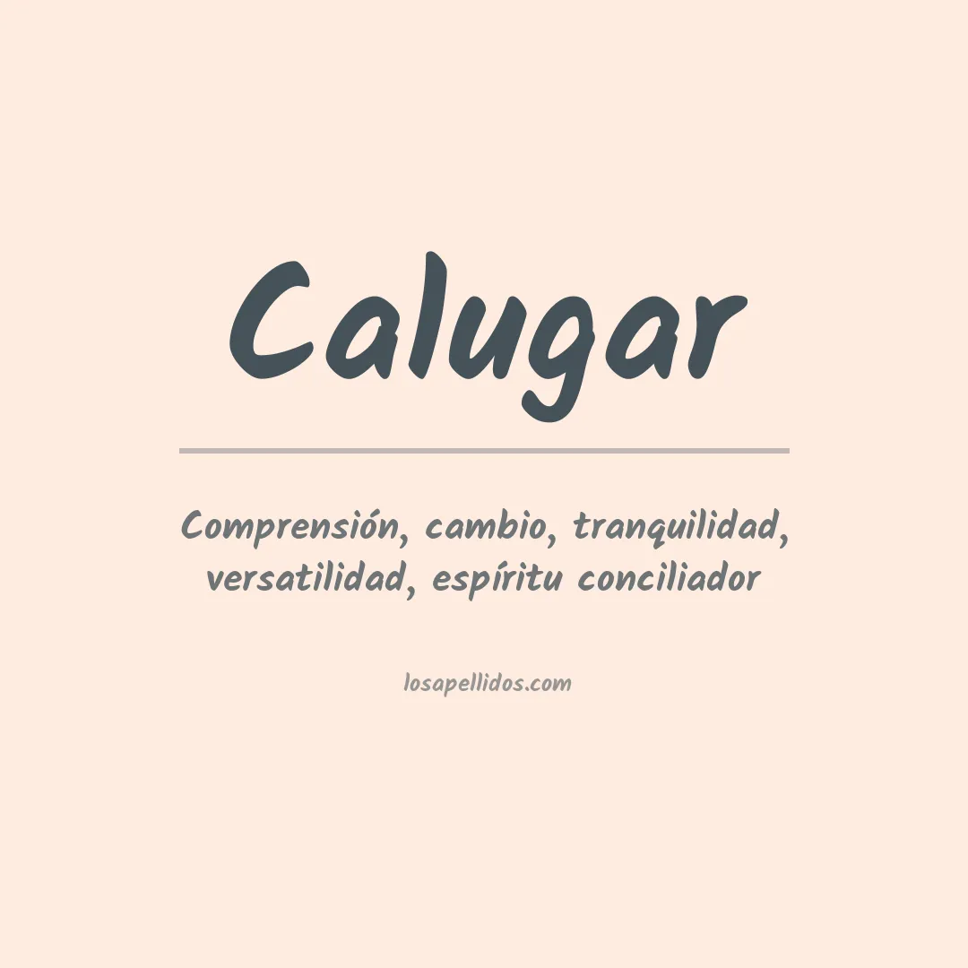 Apellido Calugar