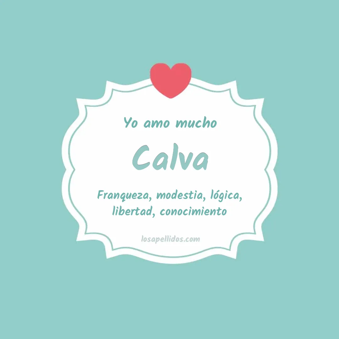 Yo amo mucho Calva