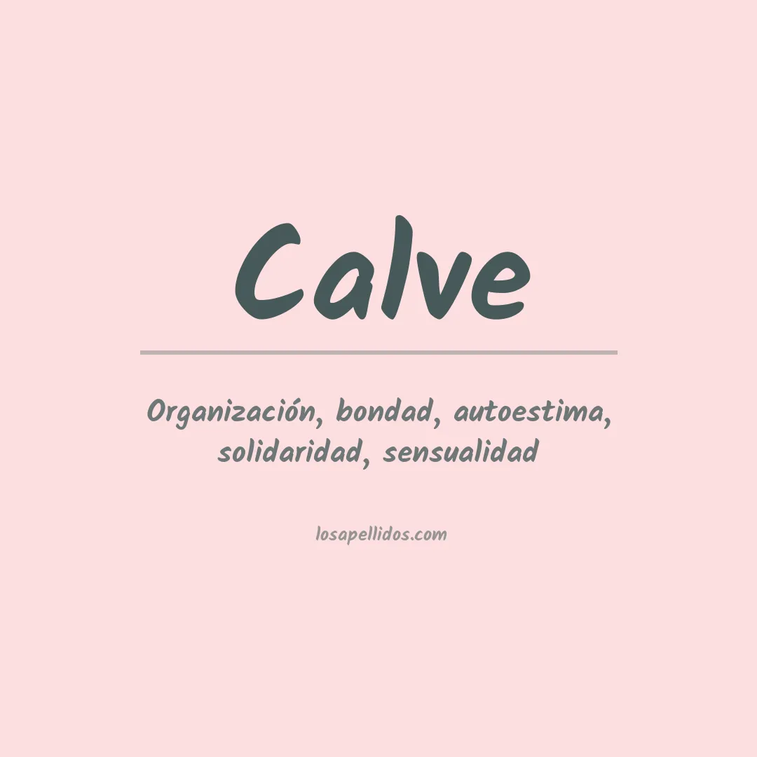 Apellido Calve