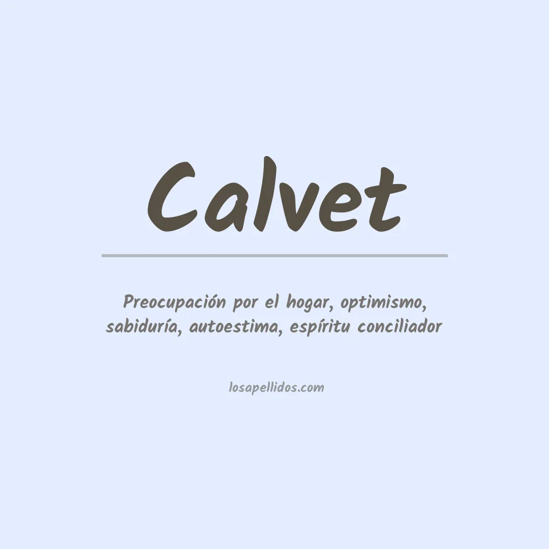 Apellido Calvet