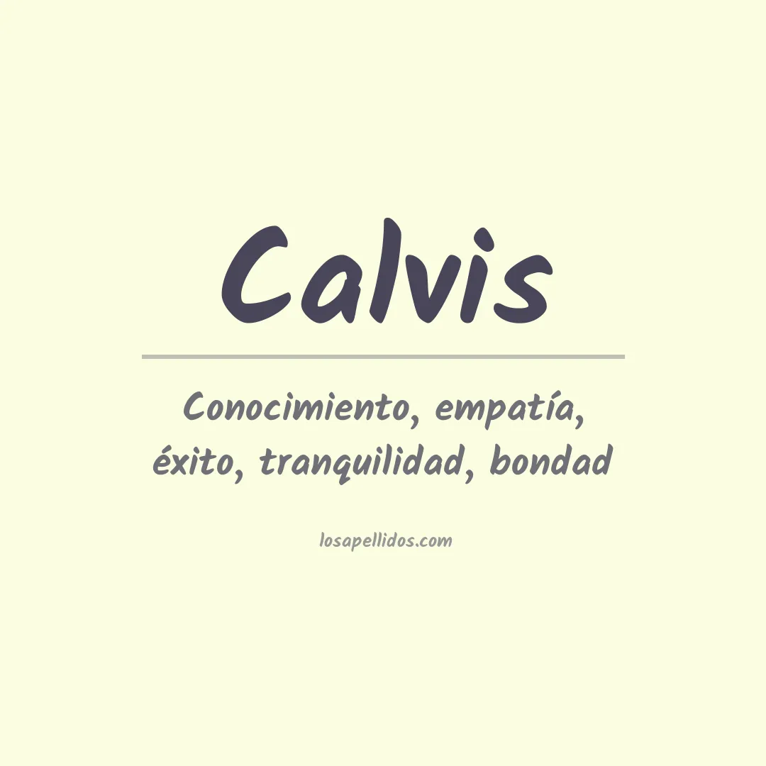 Apellido Calvis