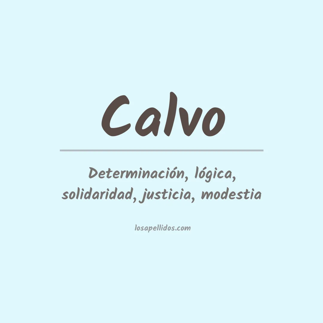 Apellido Calvo
