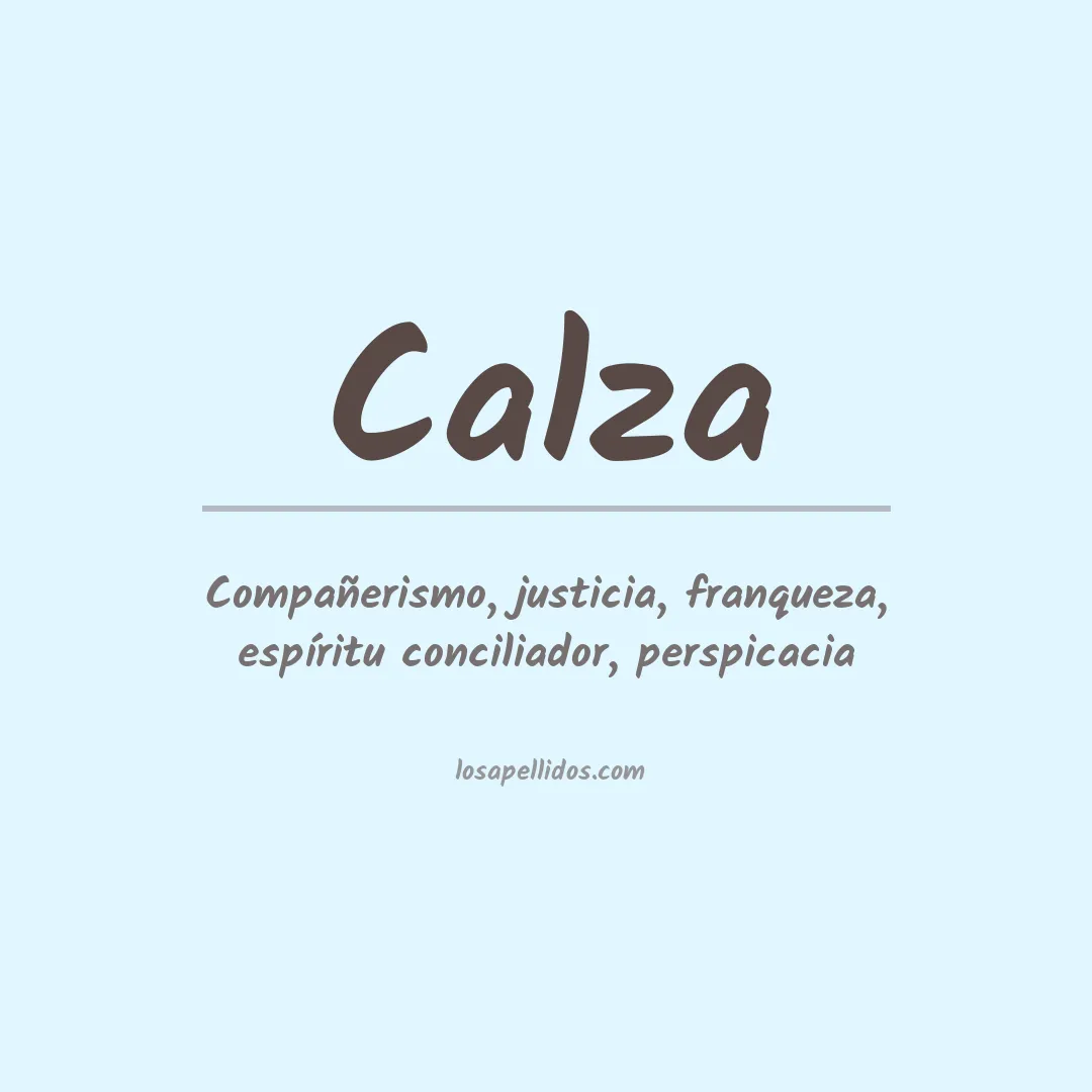 Apellido Calza