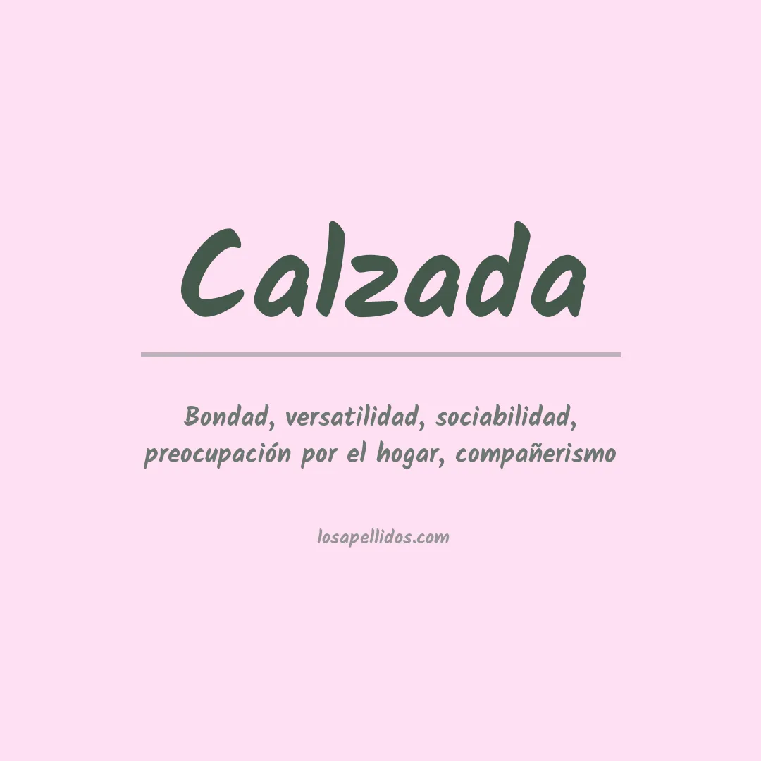 Apellido Calzada