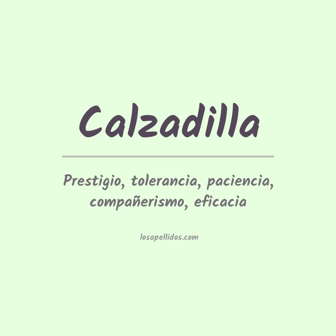 Apellido Calzadilla