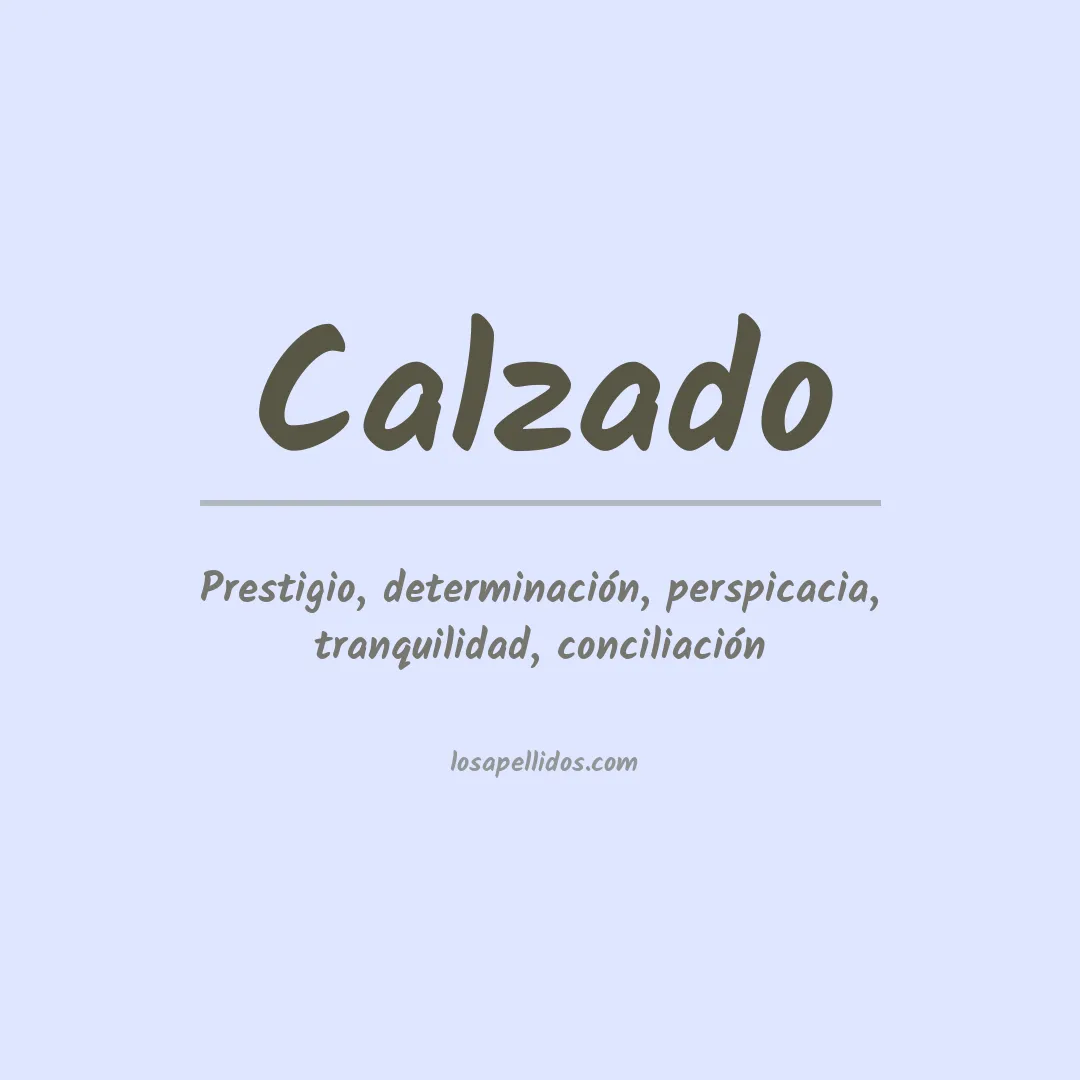 Apellido Calzado