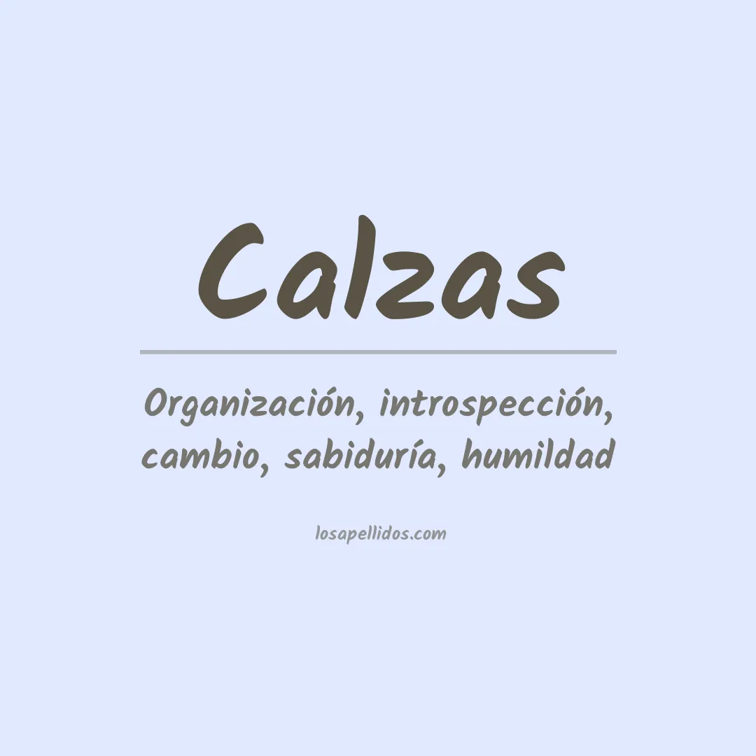 Apellido Calzas