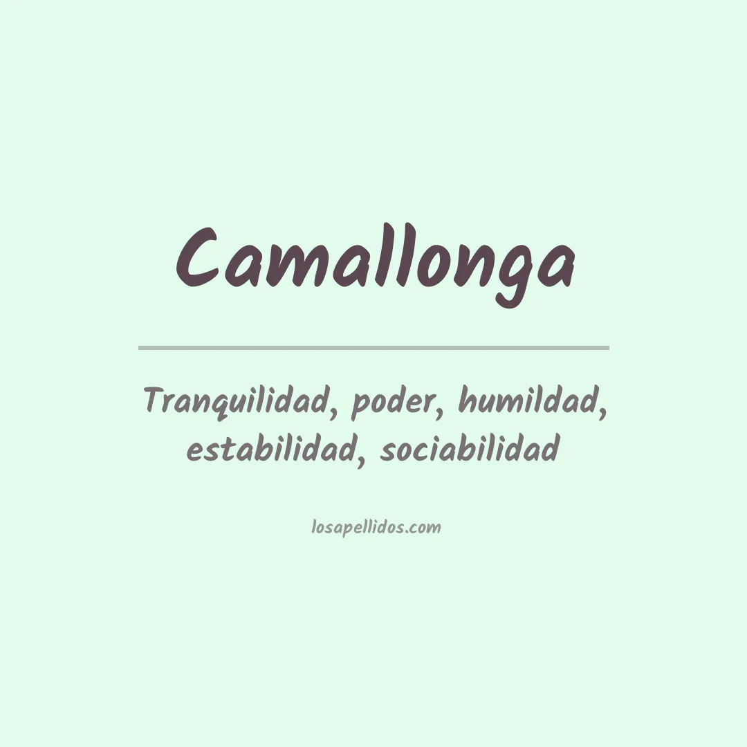 Apellido Camallonga