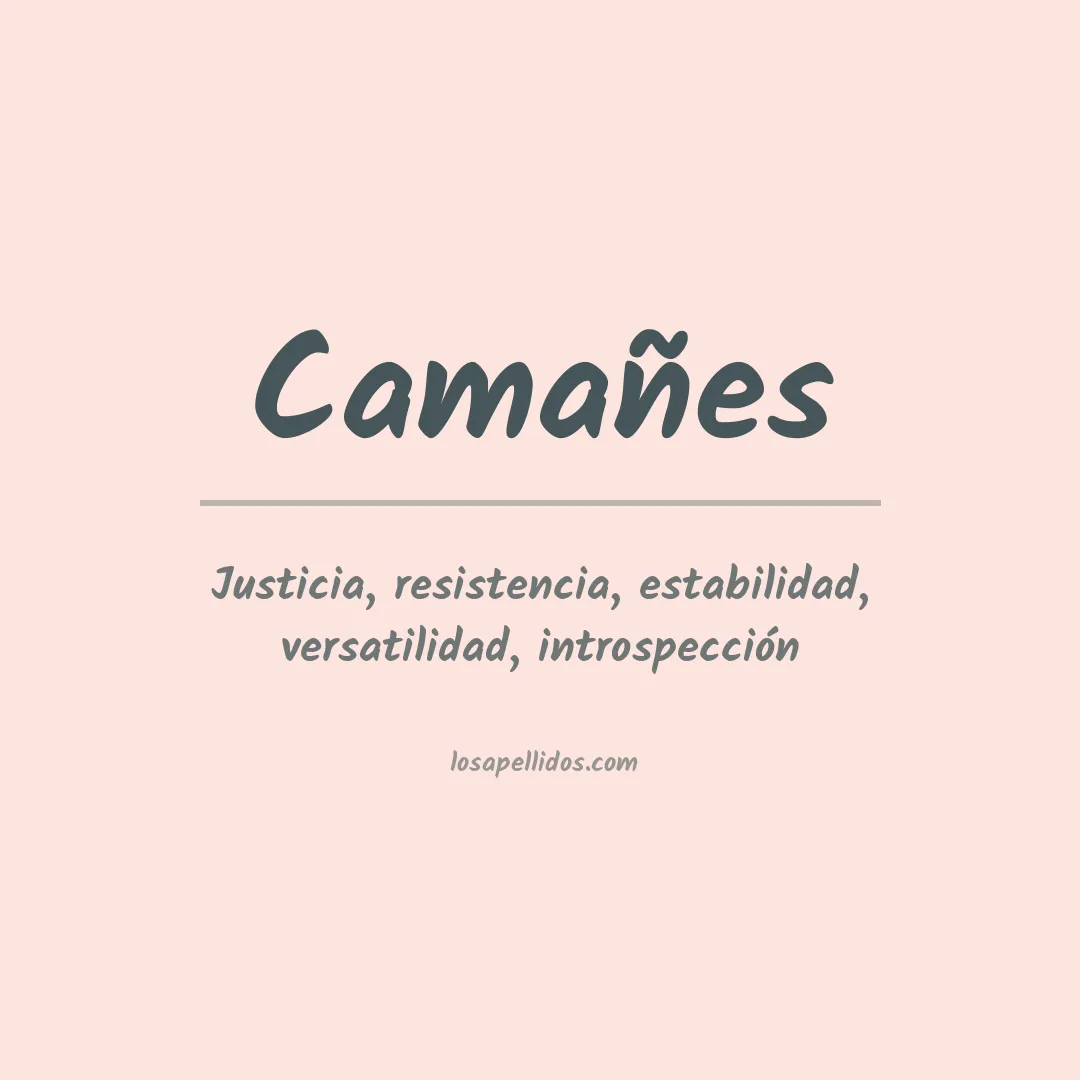 Apellido Camañes