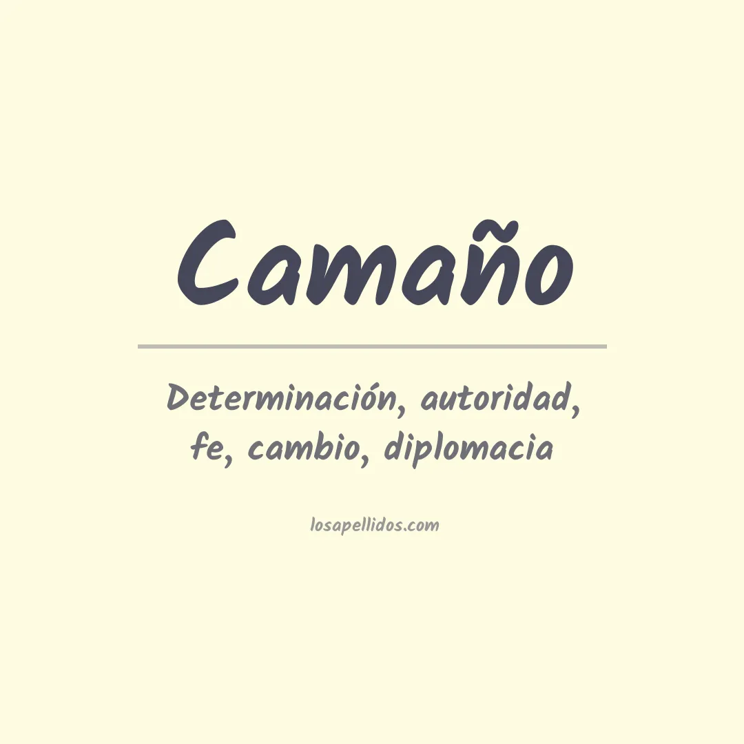 Apellido Camaño