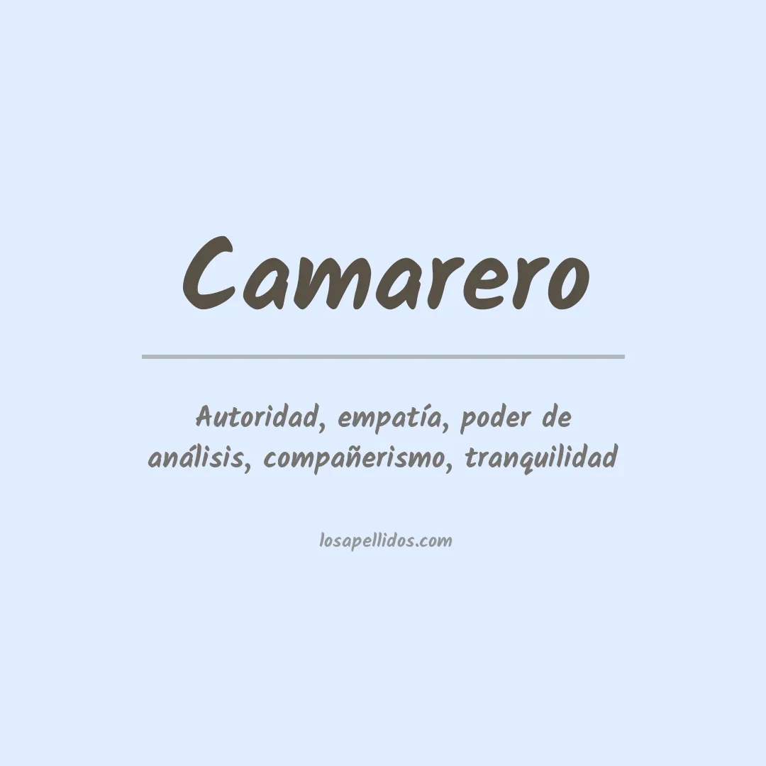 Apellido Camarero