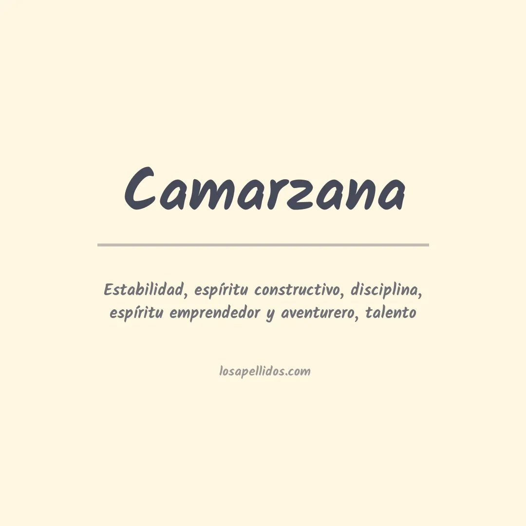 Apellido Camarzana