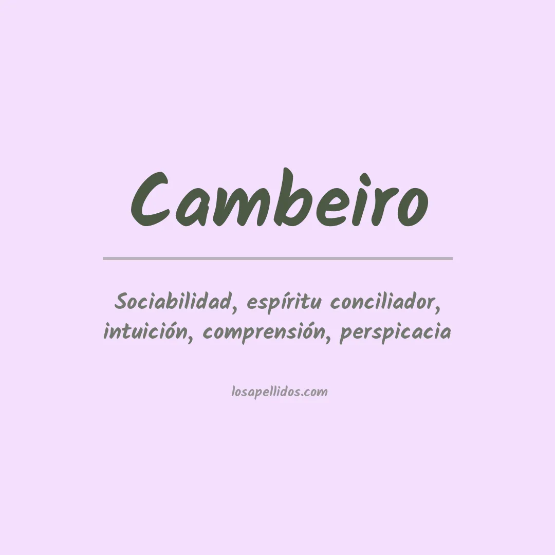 Apellido Cambeiro
