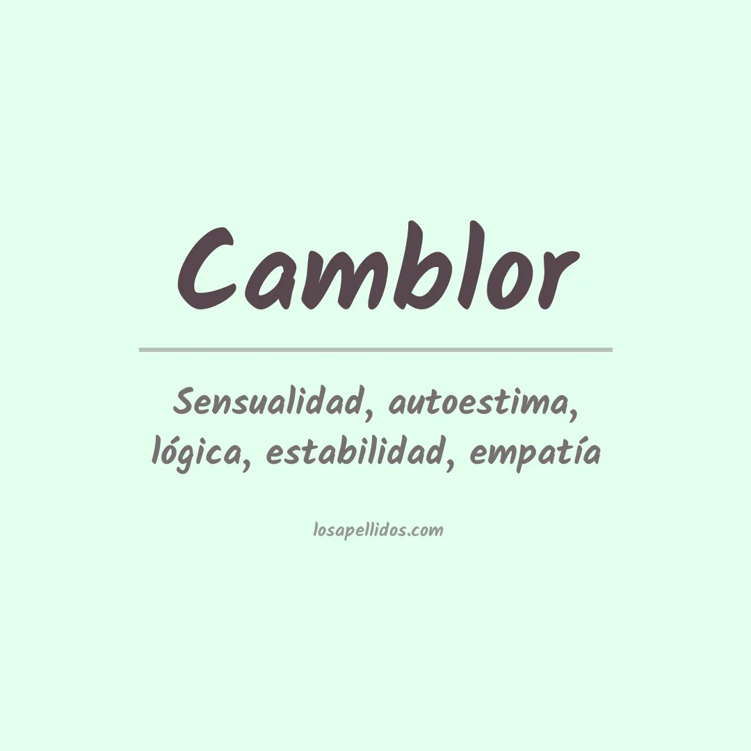 Apellido Camblor