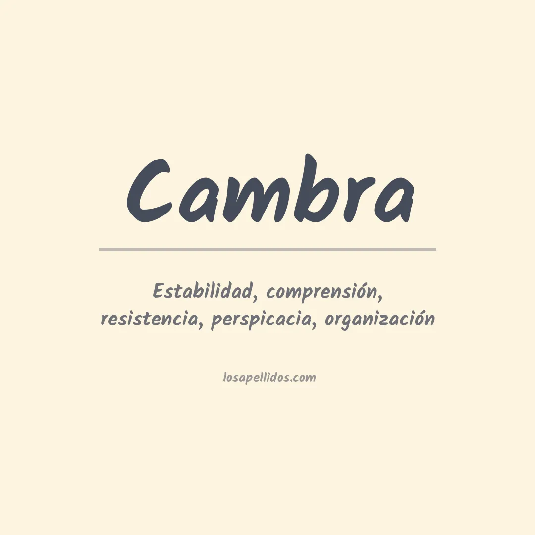 Apellido Cambra