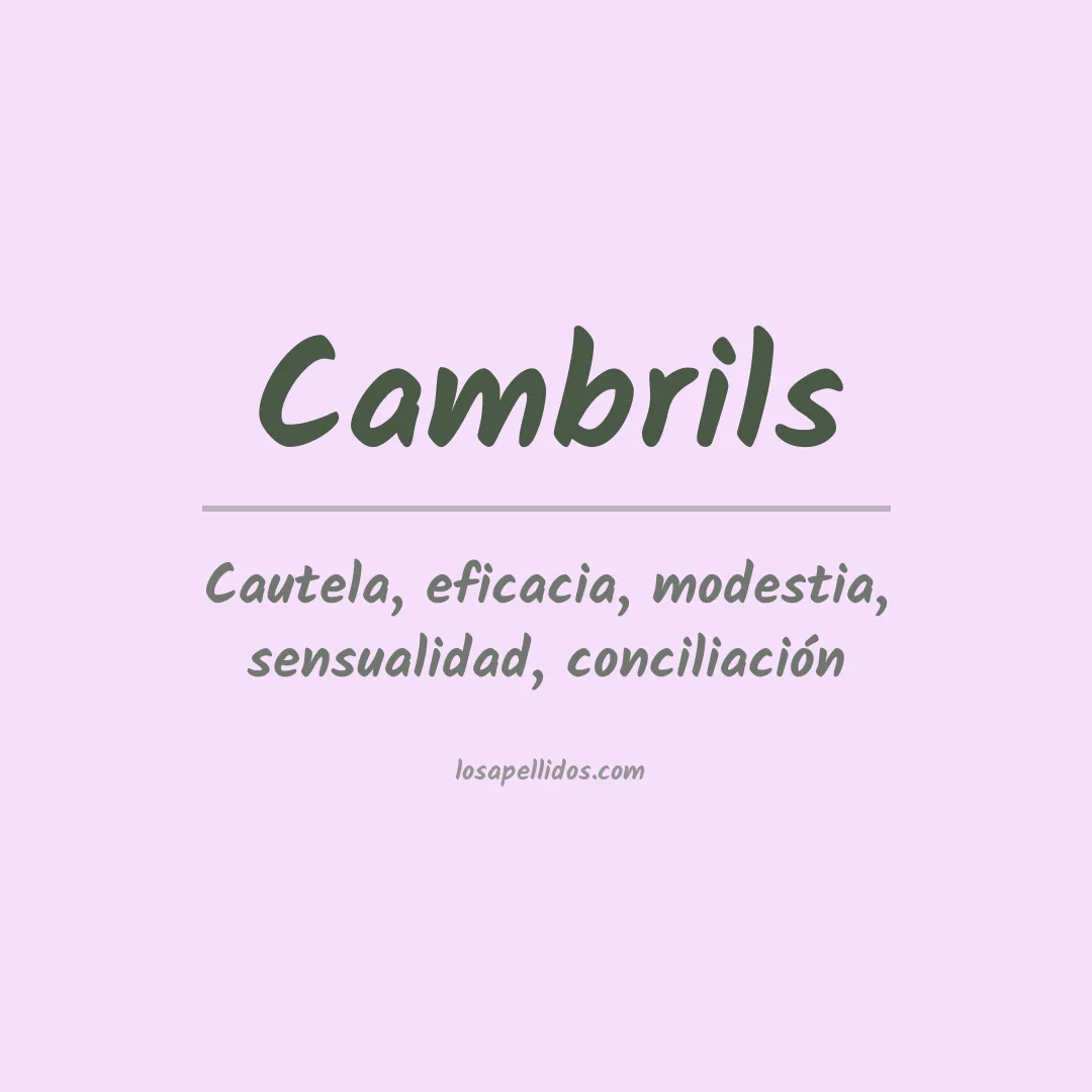 Apellido Cambrils