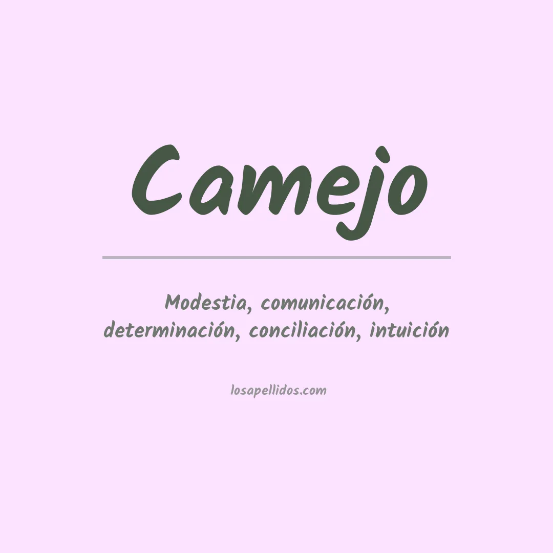 Apellido Camejo