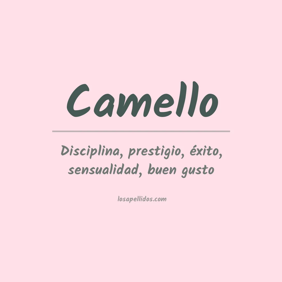 Apellido Camello