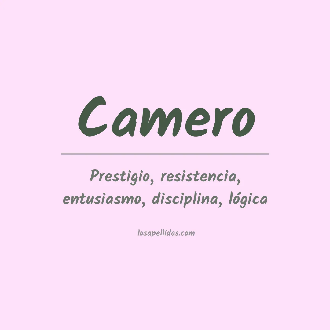 Apellido Camero