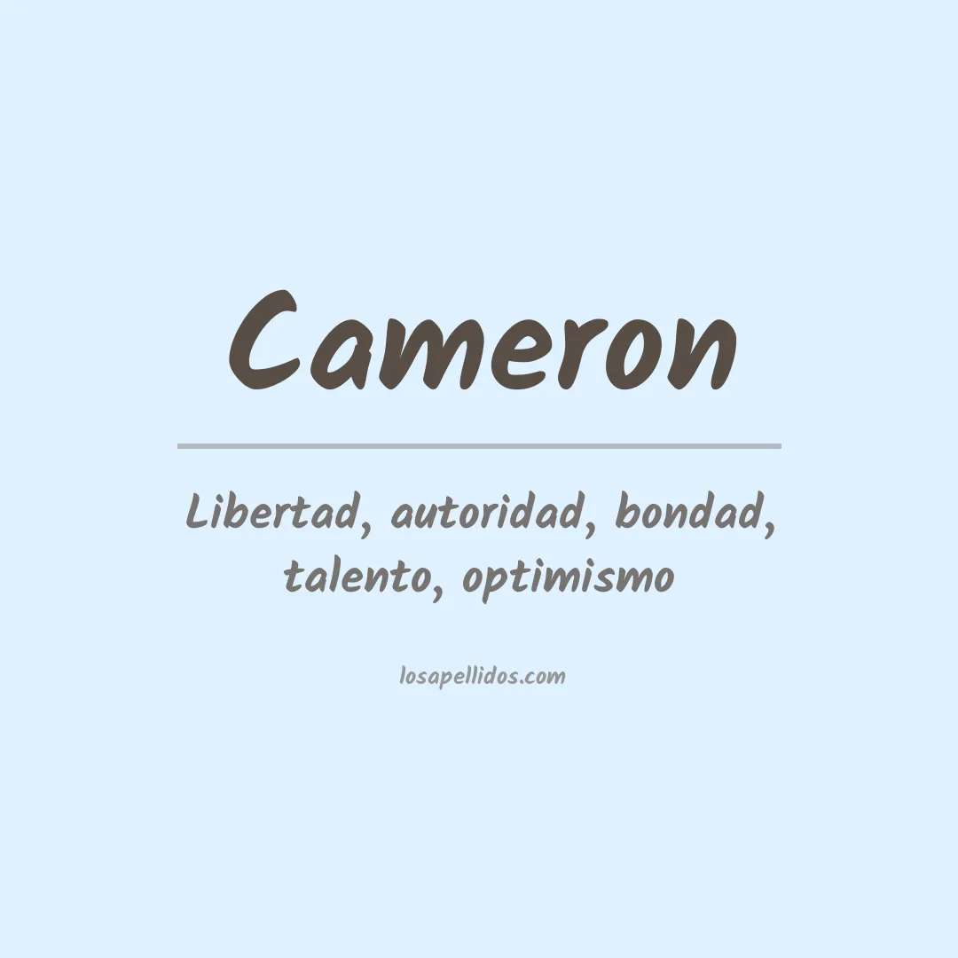 Apellido Cameron