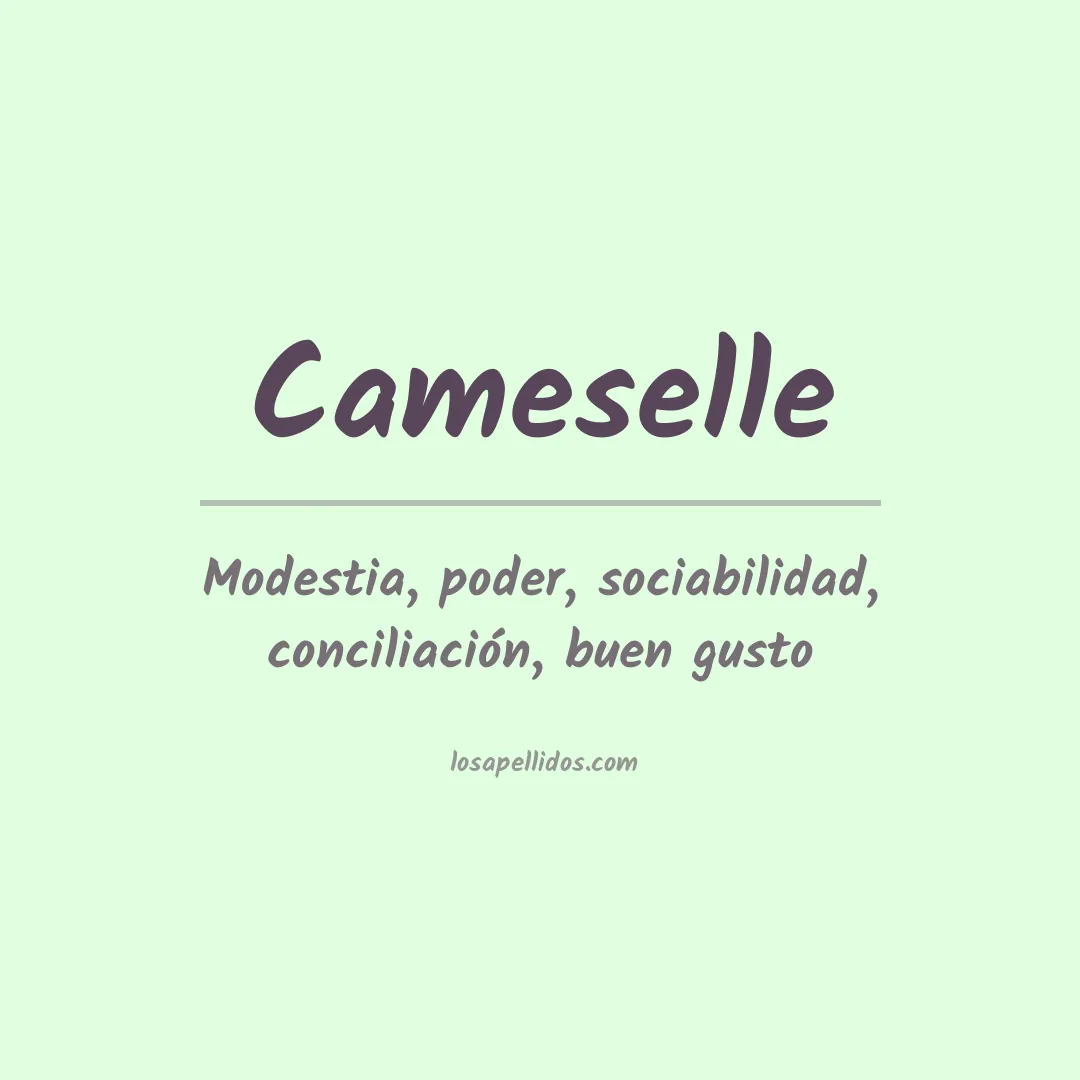 Apellido Cameselle
